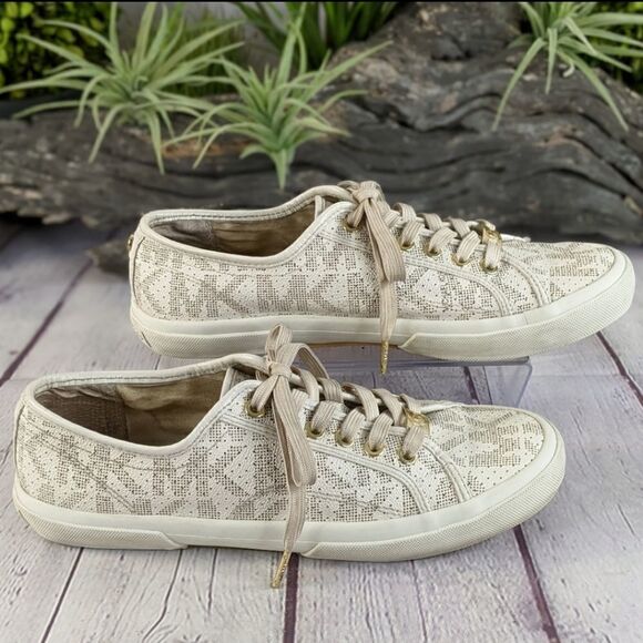 Michael Kors Boerum Jacquard Signature Sneakers - Picture 3 of 11